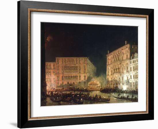 A Venetian Festival-Giovanni Grubacs-Framed Giclee Print