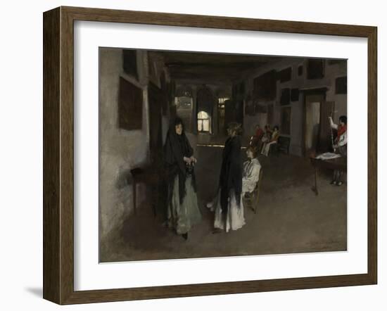A Venetian Interior, C.1880-82 (Oil on Canvas)-John Singer Sargent-Framed Giclee Print