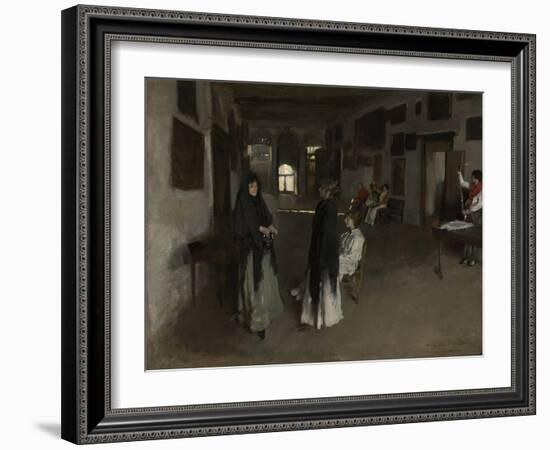 A Venetian Interior, C.1880-82 (Oil on Canvas)-John Singer Sargent-Framed Giclee Print