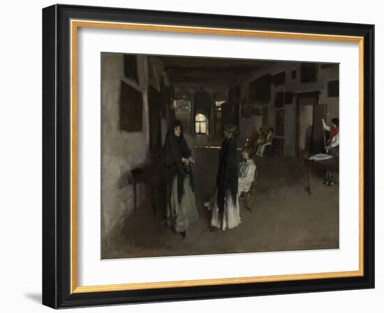 A Venetian Interior, C.1880-82 (Oil on Canvas)-John Singer Sargent-Framed Giclee Print