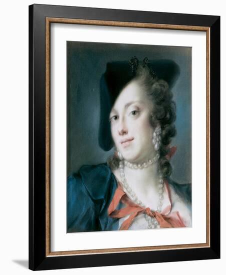 A Venetian Lady from the House of Barbarigo (Caterina Sagredo Barbarig), Ca 1735-1739-Rosalba Giovanna Carriera-Framed Giclee Print