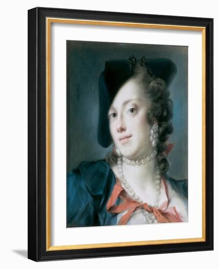A Venetian Lady from the House of Barbarigo (Caterina Sagredo Barbarig), Ca 1735-1739-Rosalba Giovanna Carriera-Framed Giclee Print