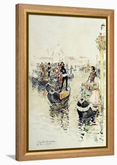 A Venetian Regatta, 1891-Childe Hassam-Framed Premier Image Canvas