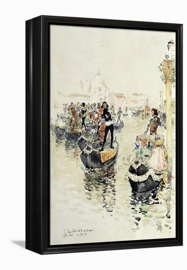 A Venetian Regatta, 1891-Childe Hassam-Framed Premier Image Canvas