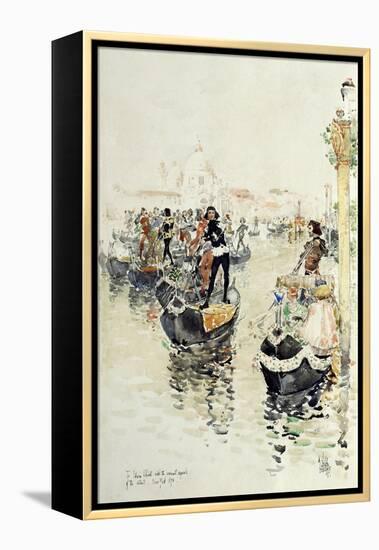 A Venetian Regatta, 1891-Childe Hassam-Framed Premier Image Canvas