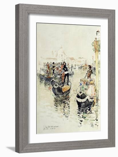 A Venetian Regatta, 1891-Childe Hassam-Framed Giclee Print