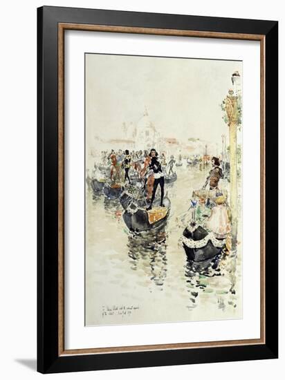 A Venetian Regatta, 1891-Childe Hassam-Framed Giclee Print