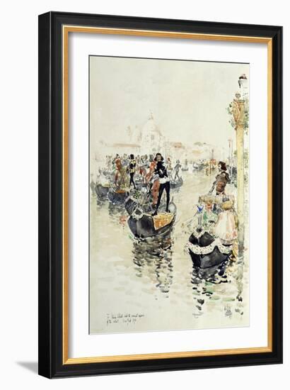 A Venetian Regatta, 1891-Childe Hassam-Framed Giclee Print