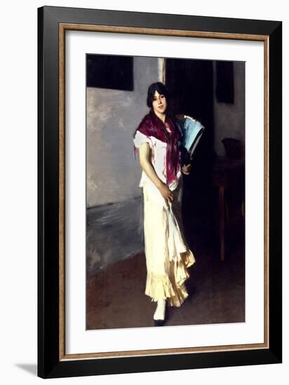 A Venetian Woman, 1882-John Singer Sargent-Framed Giclee Print