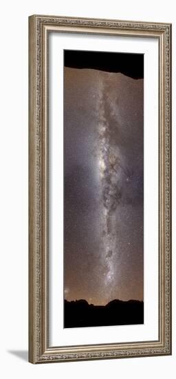 A Vertical Panorama Showing the Milky Way-null-Framed Photographic Print