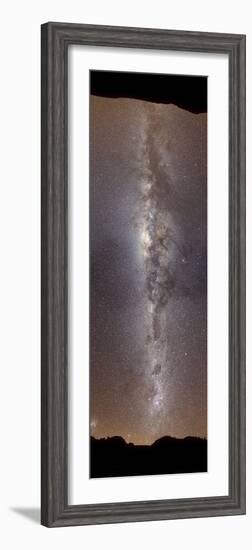 A Vertical Panorama Showing the Milky Way-null-Framed Photographic Print