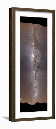 A Vertical Panorama Showing the Milky Way-null-Framed Photographic Print