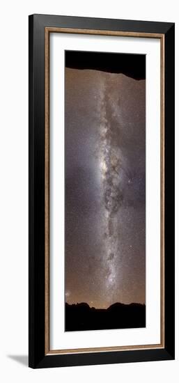 A Vertical Panorama Showing the Milky Way-null-Framed Photographic Print