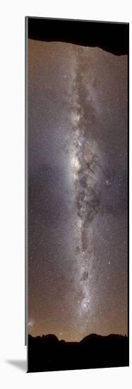 A Vertical Panorama Showing the Milky Way-null-Mounted Photographic Print