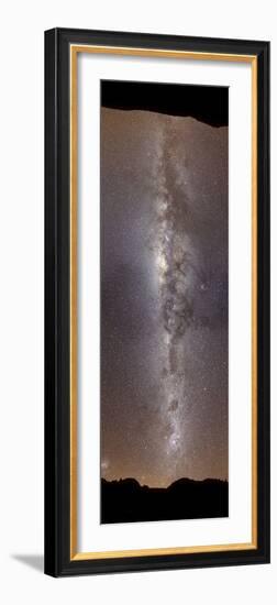 A Vertical Panorama Showing the Milky Way-null-Framed Photographic Print