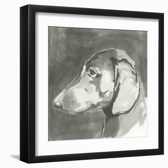 A Very Neutral Modern Dog II-null-Framed Art Print