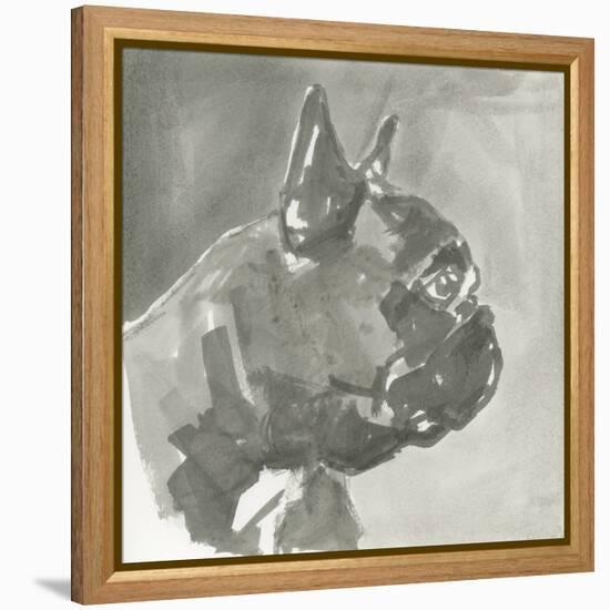 A Very Neutral Modern Dog III-null-Framed Stretched Canvas