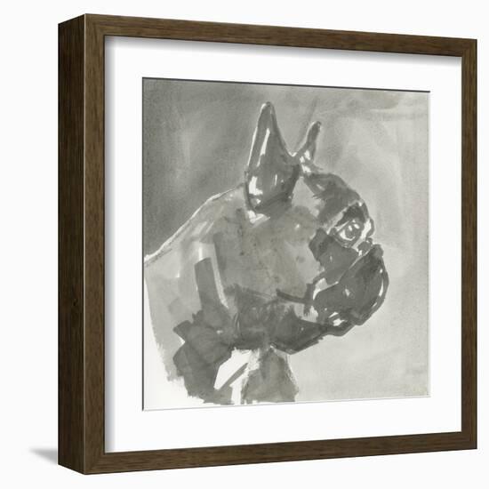 A Very Neutral Modern Dog III-null-Framed Art Print