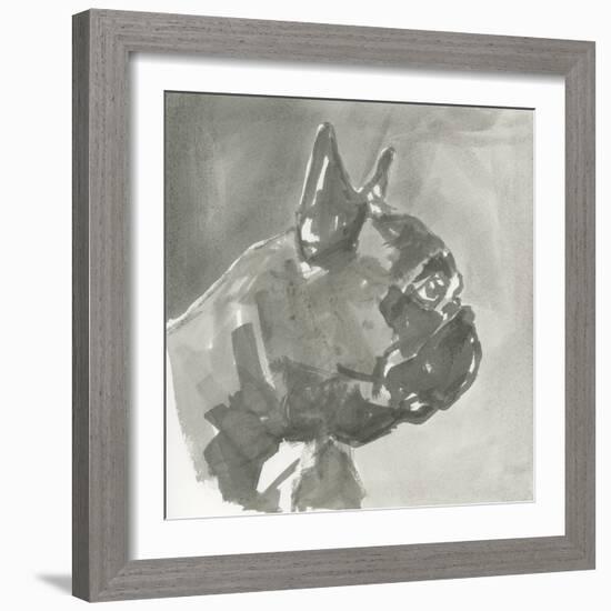 A Very Neutral Modern Dog III-null-Framed Art Print