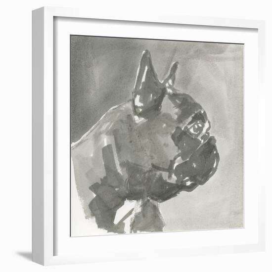 A Very Neutral Modern Dog III-null-Framed Art Print