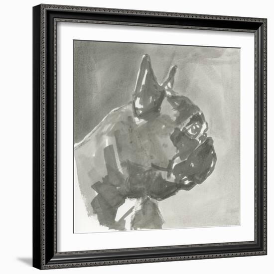 A Very Neutral Modern Dog III-null-Framed Art Print