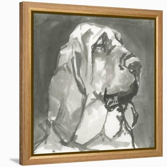 A Very Neutral Modern Dog VII-null-Framed Stretched Canvas