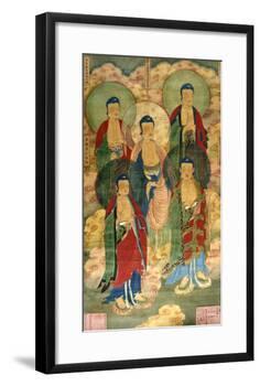 A Very Rare Buddhist Votive Painting, Dated Wanli 19th Year-null-Framed Giclee Print