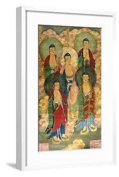 A Very Rare Buddhist Votive Painting, Dated Wanli 19th Year-null-Framed Giclee Print