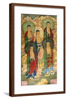 A Very Rare Buddhist Votive Painting, Dated Wanli 19th Year-null-Framed Giclee Print