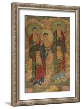 A Very Rare Buddhist Votive Painting, Dated Wanli 19th Year-null-Framed Giclee Print