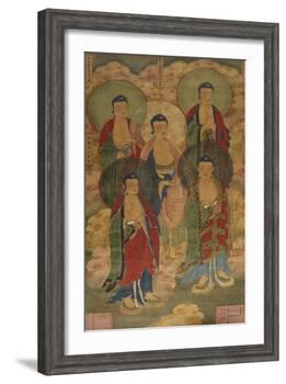A Very Rare Buddhist Votive Painting, Dated Wanli 19th Year-null-Framed Giclee Print