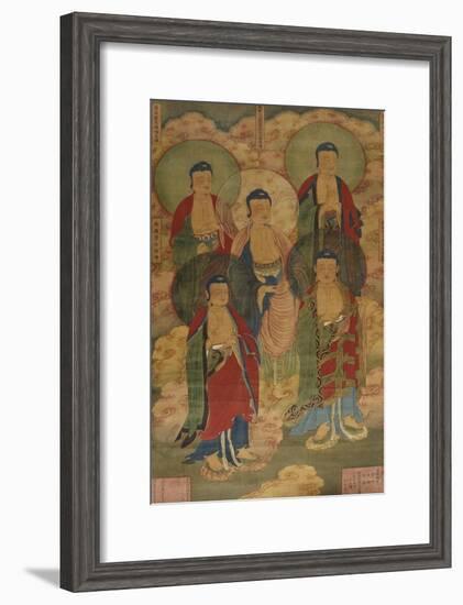 A Very Rare Buddhist Votive Painting, Dated Wanli 19th Year-null-Framed Giclee Print