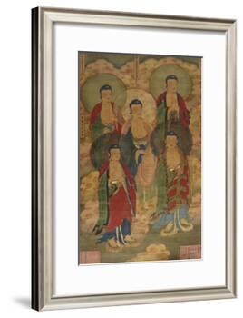 A Very Rare Buddhist Votive Painting, Dated Wanli 19th Year-null-Framed Giclee Print