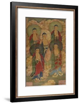 A Very Rare Buddhist Votive Painting, Dated Wanli 19th Year-null-Framed Giclee Print