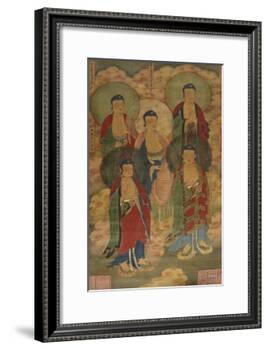 A Very Rare Buddhist Votive Painting, Dated Wanli 19th Year-null-Framed Giclee Print