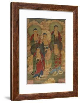 A Very Rare Buddhist Votive Painting, Dated Wanli 19th Year-null-Framed Giclee Print