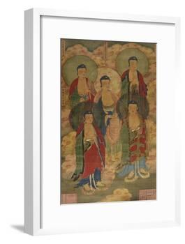 A Very Rare Buddhist Votive Painting, Dated Wanli 19th Year-null-Framed Giclee Print