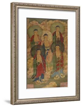 A Very Rare Buddhist Votive Painting, Dated Wanli 19th Year-null-Framed Giclee Print