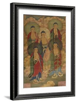 A Very Rare Buddhist Votive Painting, Dated Wanli 19th Year-null-Framed Giclee Print