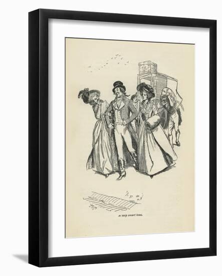 A very smart beau, 1896-Hugh Thomson-Framed Giclee Print