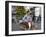 A Vietnamese Vendor Races Down a Street on a Motorbike Carrying a Kumquat Tree for Sale-null-Framed Photographic Print