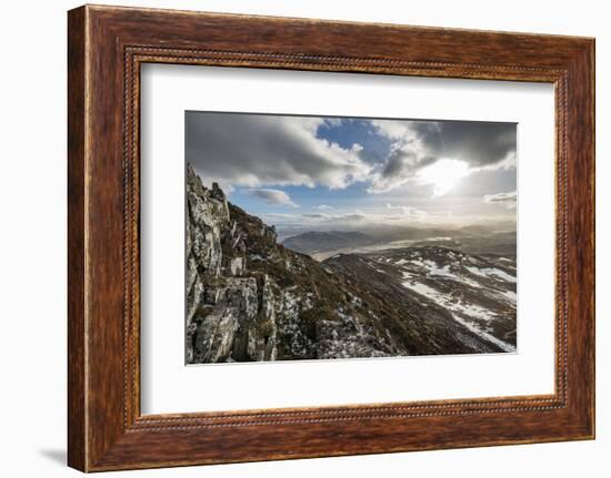 A View across the Cairngorms from the Top of Creag Dubh Near Newtonmore, Cairngorms National Park-Alex Treadway-Framed Photographic Print