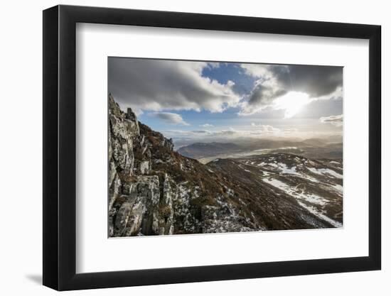 A View across the Cairngorms from the Top of Creag Dubh Near Newtonmore, Cairngorms National Park-Alex Treadway-Framed Photographic Print