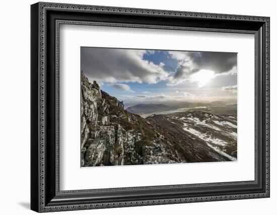 A View across the Cairngorms from the Top of Creag Dubh Near Newtonmore, Cairngorms National Park-Alex Treadway-Framed Photographic Print