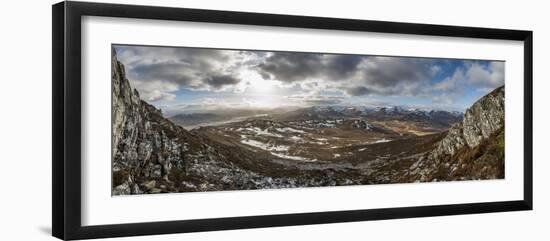 A View across the Cairngorms from the Top of Creag Dubh Near Newtonmore, Cairngorms National Park-Alex Treadway-Framed Photographic Print