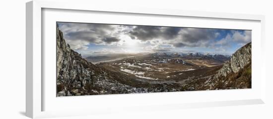 A View across the Cairngorms from the Top of Creag Dubh Near Newtonmore, Cairngorms National Park-Alex Treadway-Framed Photographic Print