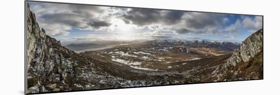 A View across the Cairngorms from the Top of Creag Dubh Near Newtonmore, Cairngorms National Park-Alex Treadway-Mounted Photographic Print