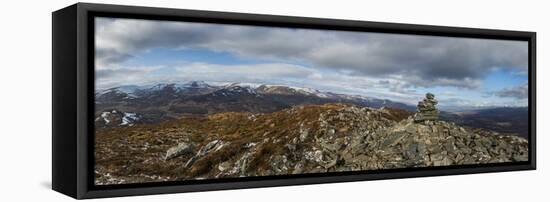 A View across the Cairngorms in Scotland from the Top of Creag Dubh Near Newtonmore-Alex Treadway-Framed Premier Image Canvas