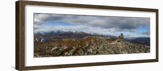 A View across the Cairngorms in Scotland from the Top of Creag Dubh Near Newtonmore-Alex Treadway-Framed Photographic Print