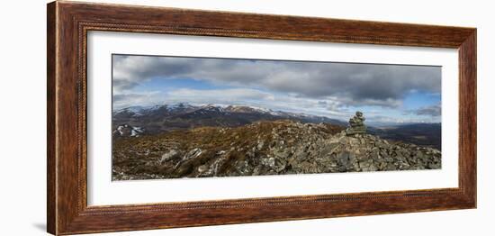 A View across the Cairngorms in Scotland from the Top of Creag Dubh Near Newtonmore-Alex Treadway-Framed Photographic Print